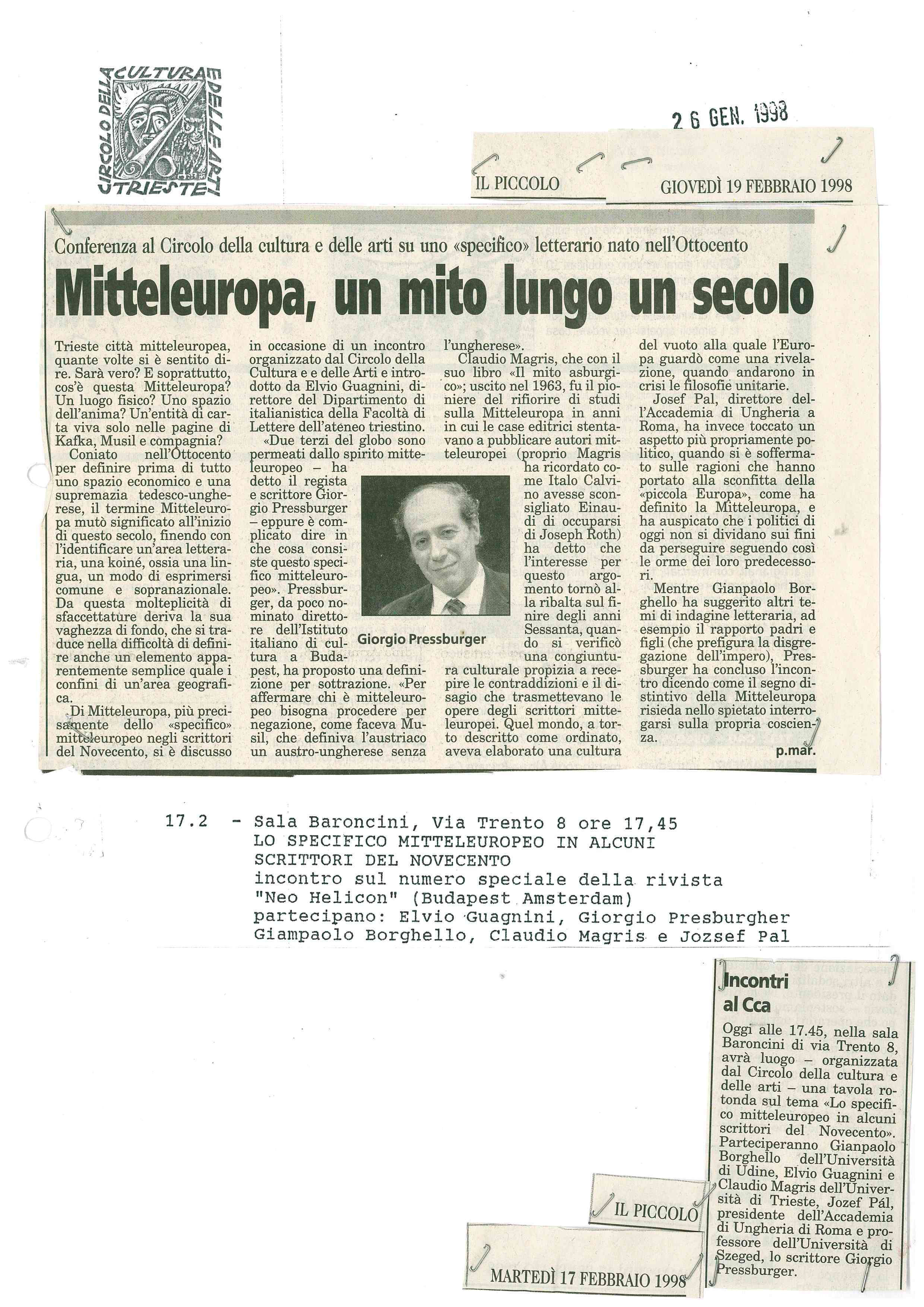 1998 02 17 invito conferenza Borghello