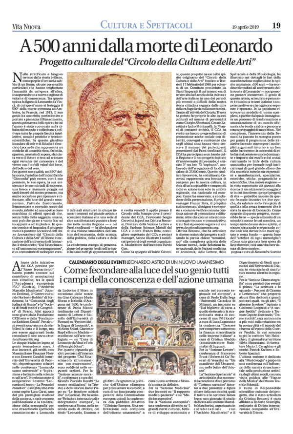 Vita Nuova 19 04 2019