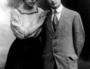 1912 febbraio biagio marin e pina marini fidanzati in toscana  archivio marin 